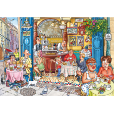 Wasgij Jumbo - Mystery 18 - Grabbing a Quick Bite - 1000 darab