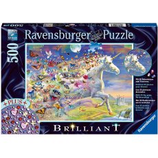 Ravensburger - 500 darabos - 15046 - Brilliant - Butterfly unicorn (5)