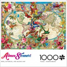 Buffalo - 1000 darabos - 12721 - Aimee Stewart: Birds,Butterflies, and Blooms Map(331)
