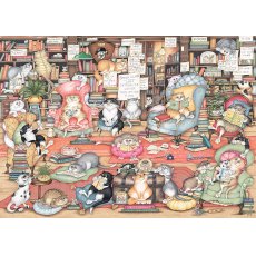 Ravensburger - 1000 darabos - 16765 - Crazy cats : Bingley's Bookclub (A6)