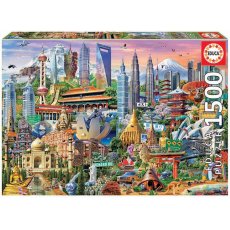 Educa - 1500 darabos - 17979 - Symbols of Asia (131)