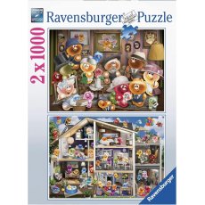 Ravensburger - 2x1000 darabos - 80527 - Gelini - Doll House, Family (A80)