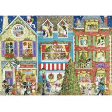 Ravensburger - 1000 darabos - 19735 - Christmas on Pet Street (A65)
