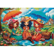 Jacarou - 1000 darabos - Three Picnic Friends (J89)